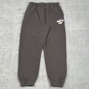 White Fox Vol 3 Sweatpants Brown Joggers Women XL Lounge Streetwear Loose Casual